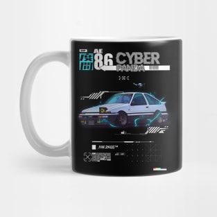 JDM Ae86 design Cyber Panda AE86 T-Shirt Mug Coffee Mug Apparel Hoodie Sticker Gift Mug